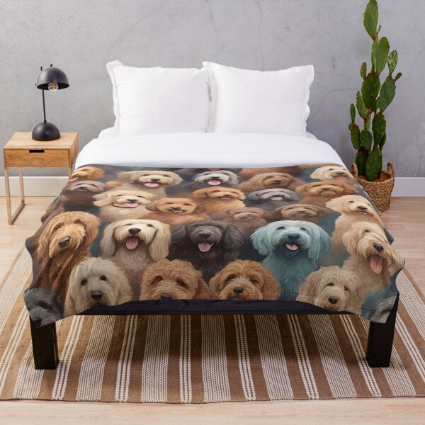 Item preview, Goldendoodle Poodle pattern dogs  designed and sold by PetArt  ⭐⭐⭐⭐⭐.