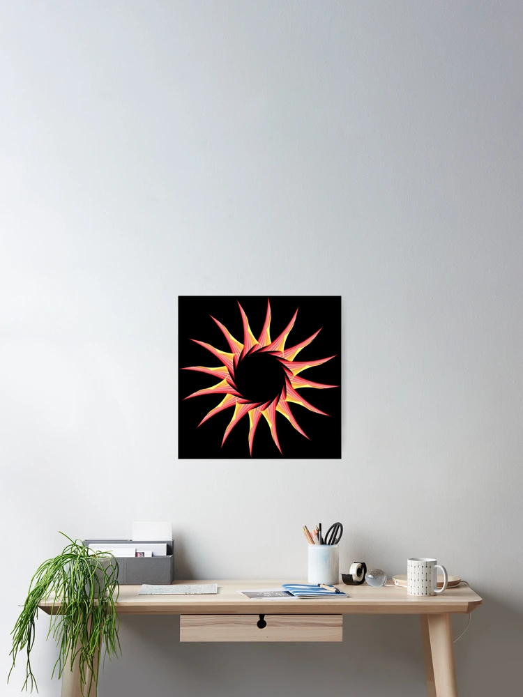 Thumbnail 2 of 3, Poster, Red sun designed and sold by Meo Design.