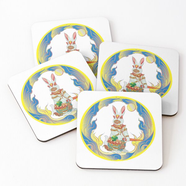 Item preview, Rabbit, King Rabbit, Rabbit Warrior, Modern Thai Art, Thai literature, Souvenir, Amazing Thailand designed and sold by Kasalongdesign.