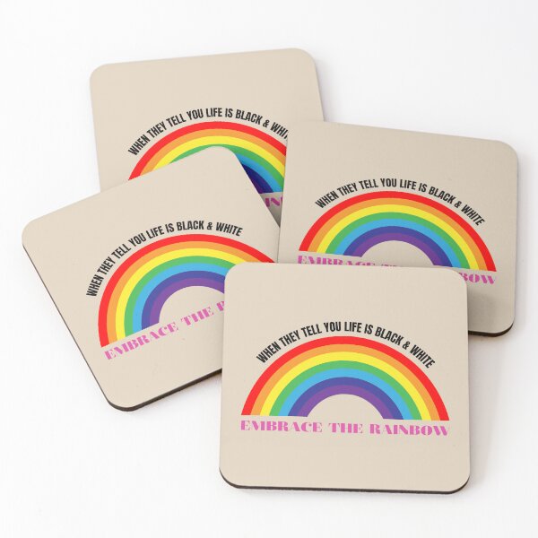 Item preview, When they tell you life is black & white: EMBRACE THE RAINBOW designed and sold by CheekyGrace.