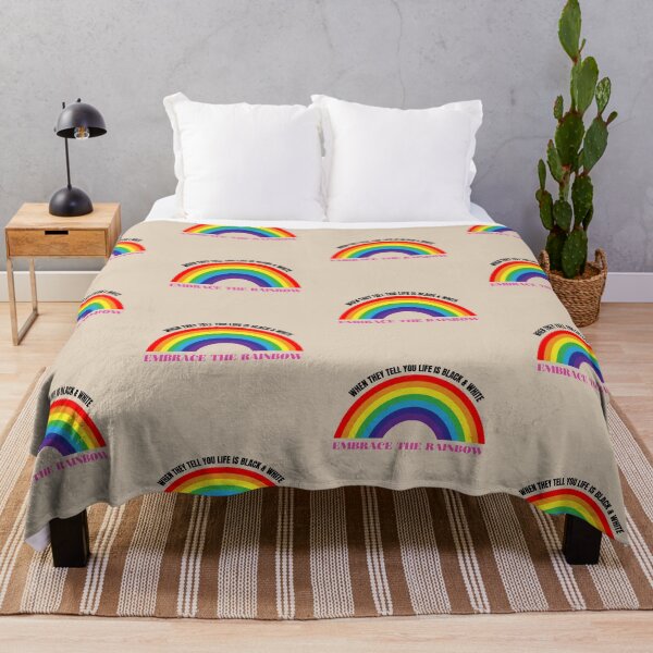Item preview, When they tell you life is black & white: EMBRACE THE RAINBOW designed and sold by CheekyGrace.
