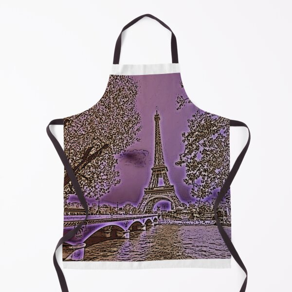Item preview, The Eiffel Tower, Paris, Neon Damson, Travel Poster - France's Structural Masterpiece Known as The Symbol of Love designed and sold by studioSharonKay.