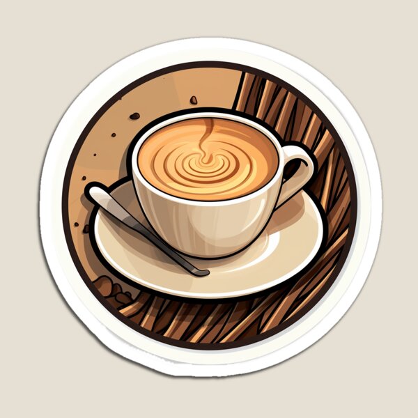 Item preview, coffee sticker designed and sold by patternshoprad.