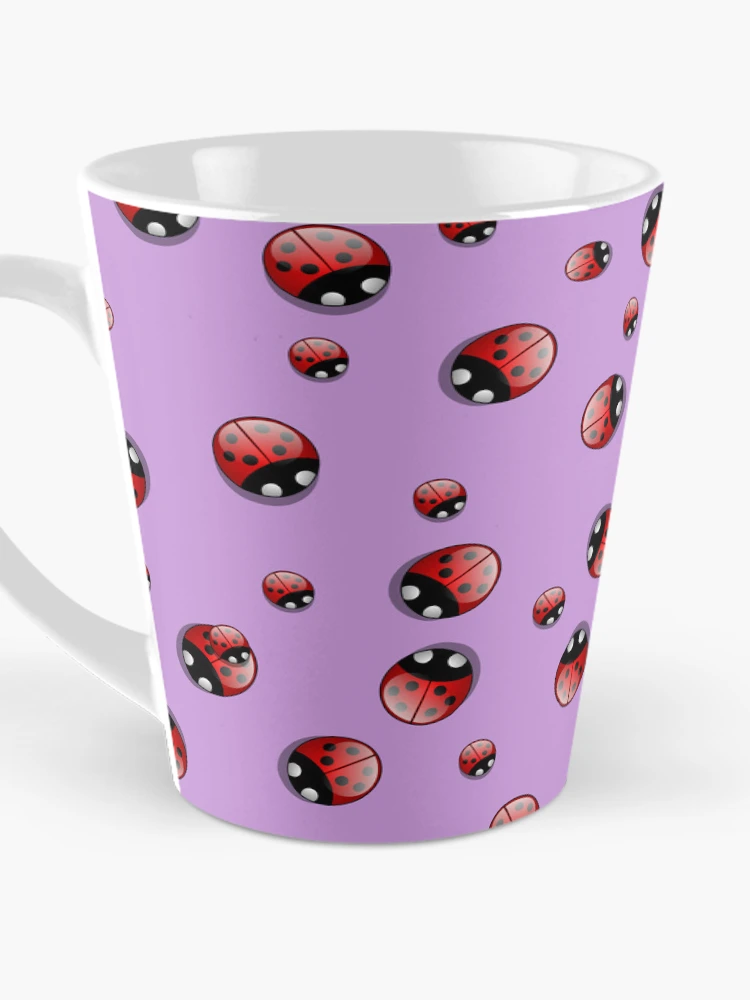 Thumbnail 3 of 4, Coffee Mug, Pretty Ladybug Pattern designed and sold by Rell1970.