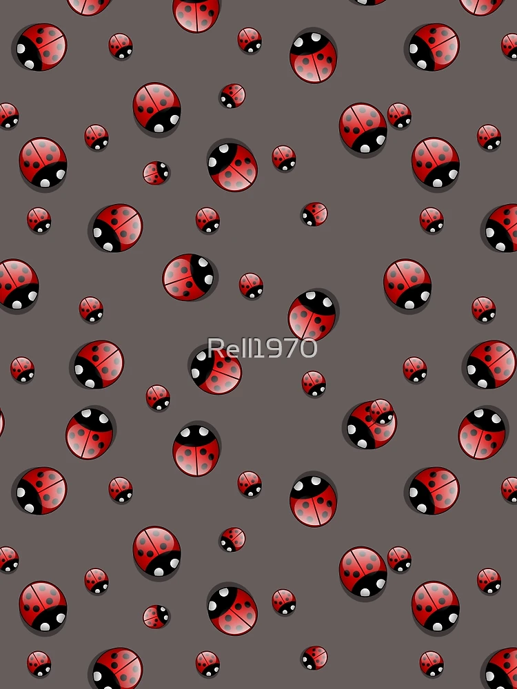 Thumbnail 3 of 3, Scarf, Pretty Ladybug Pattern designed and sold by Rell1970.
