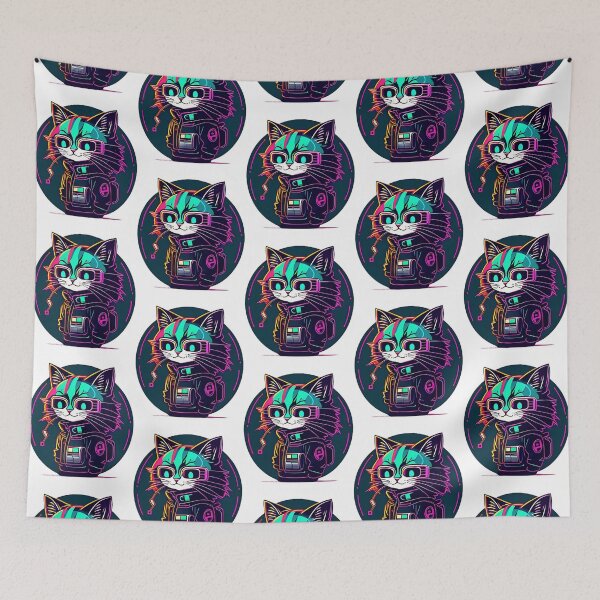 Item preview, A Cat Cyberpunk - collection II - v19 designed and sold by LashondaHazel.