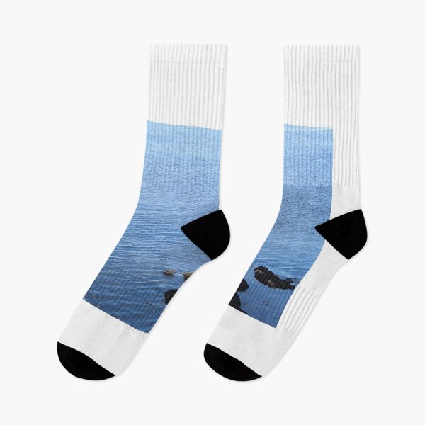 Item preview, Seagull on rock in middle of sea designed and sold by EwanP123.