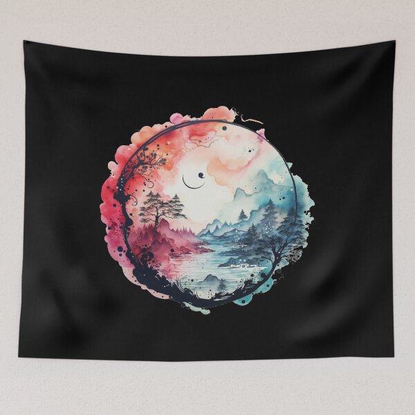 Item preview, Zen Circle Japanese Inspiration for the Spiritual at Heart designed and sold by AnnaMDesign.