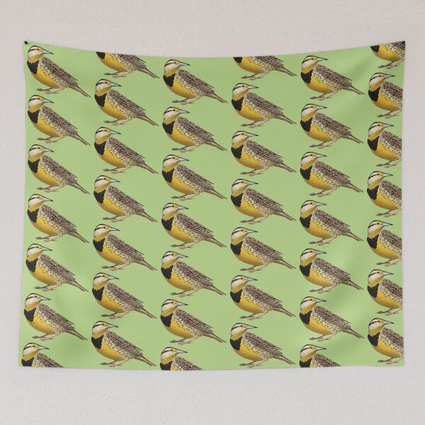 Item preview, Eastern Meadowlark Grassland Bird Species Illustration  designed and sold by Nick Garnhart.