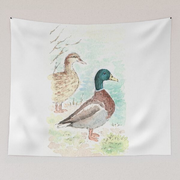 Item preview, Mallard Ducks - Watercolour designed and sold by Brett Miley.