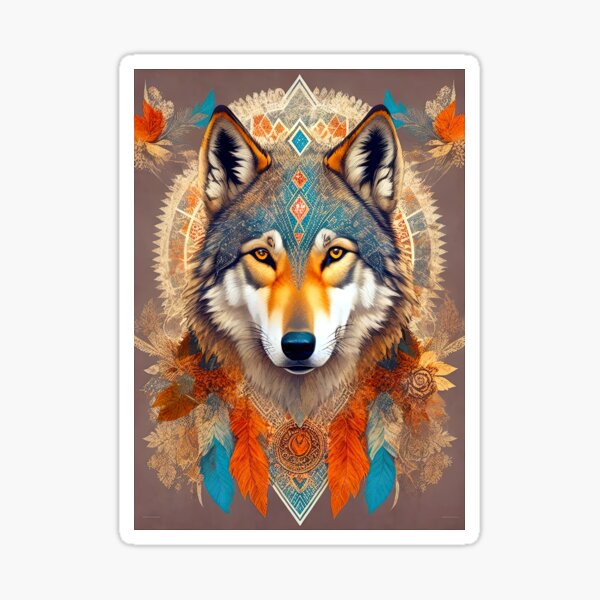 Item preview, Ancestral Wolf Spirit No.3 designed and sold by bobbi-gyre.