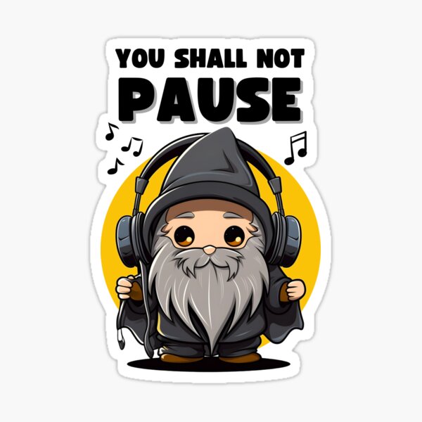 Aperçu de l'œuvre Vous ne ferez pas de pause - Assistant avec casque - Fantaisie créée et vendue par Fenay Designs.