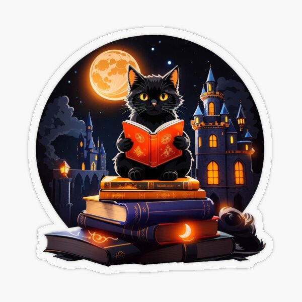 Witch Kitten - Salem Transparent Sticker