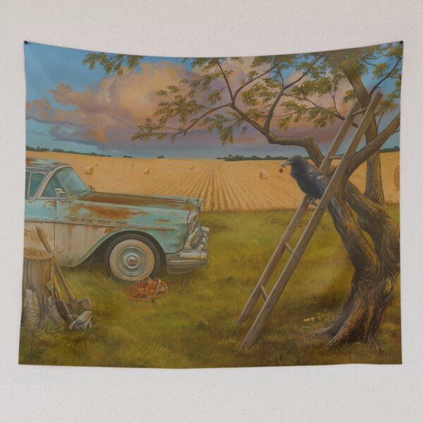 Item preview, "Field and Fawn" Oil Painting by Gary Lovelace designed and sold by Gary Lovelace.