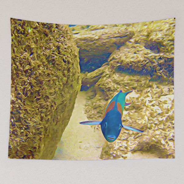Item preview, Parrotfish on the Prowl designed and sold by CommandoCrane.