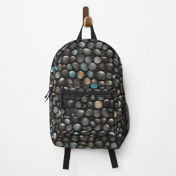 Item preview, Blue and beige and dark gray shiny pebbles. designed and sold by Rostislav Bouda.