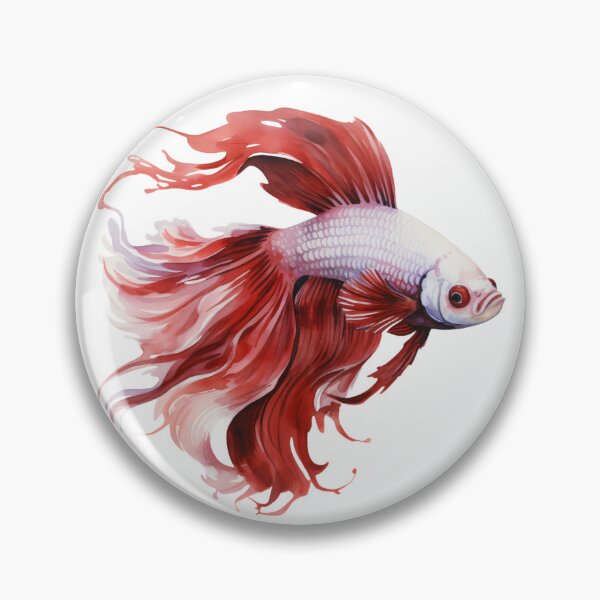 Item preview, Betta Splendens Watercolor Fish designed and sold by SchorlCraft.