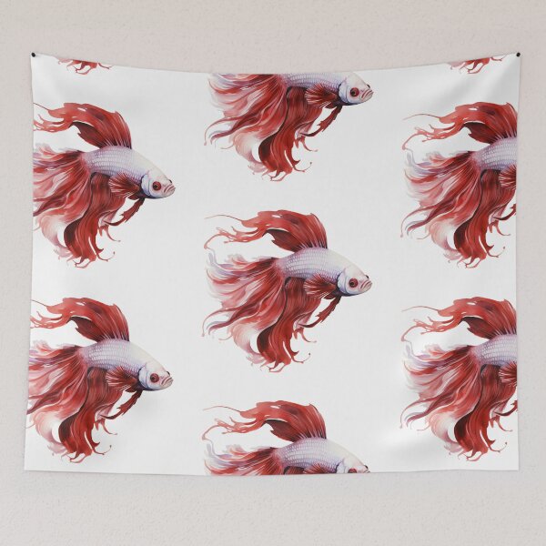 Item preview, Betta Splendens Watercolor Fish designed and sold by SchorlCraft.