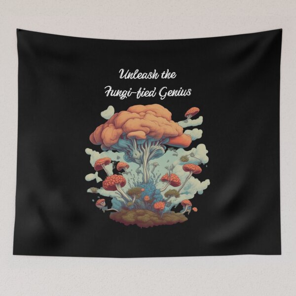 Item preview, Brain Flowers - Neural Fungi Delight - Brain Blooms and Whimsical Mushrooms designed and sold by CareChoice.