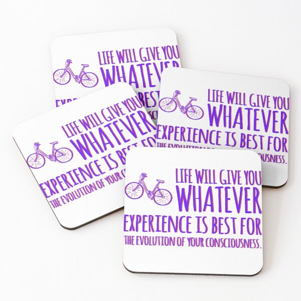 Item preview, Life will give you whatever experience is best for the evolution of your consciousness eckhart tolle quote designed and sold by ookaiyah.