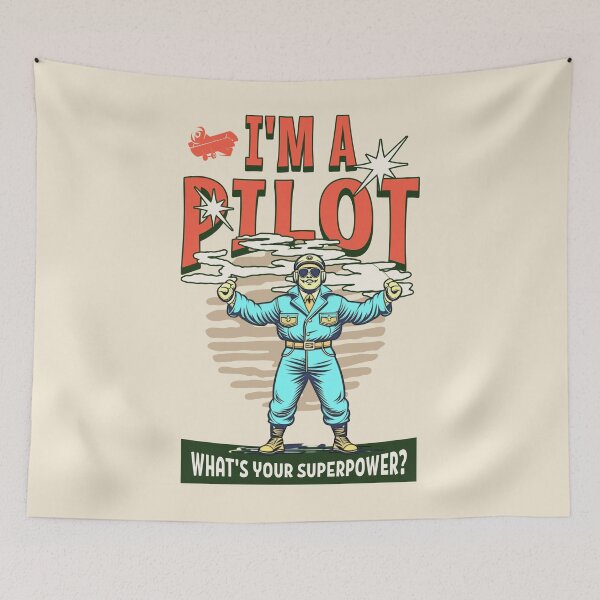 Item preview, I'm a pilot. What’s your super power? Best pilot gift designed and sold by Zandalus.