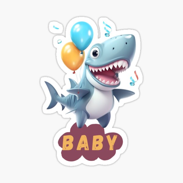 Baby Shark Birthday Stickers for Sale, Free US Shipping