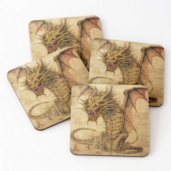 Item preview, Old Ancient Drawings of Dragons  designed and sold by BrandonArtWorld.