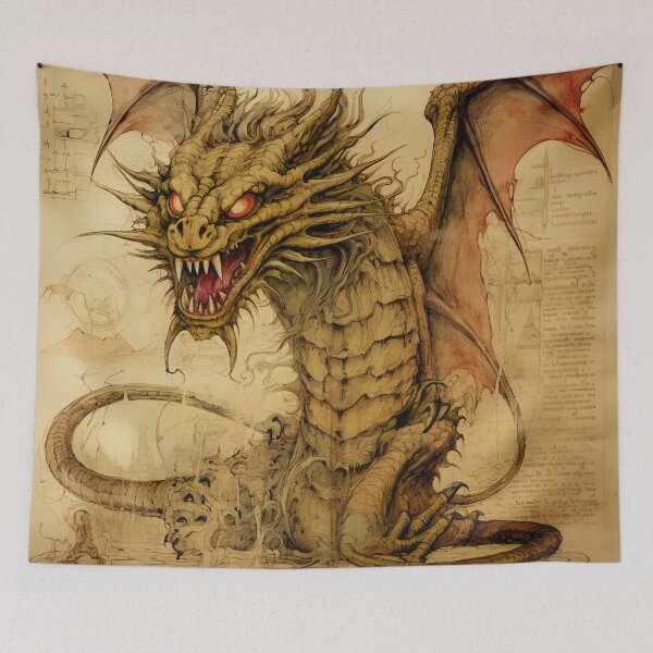 Item preview, Old Ancient Drawings of Dragons  designed and sold by BrandonArtWorld.