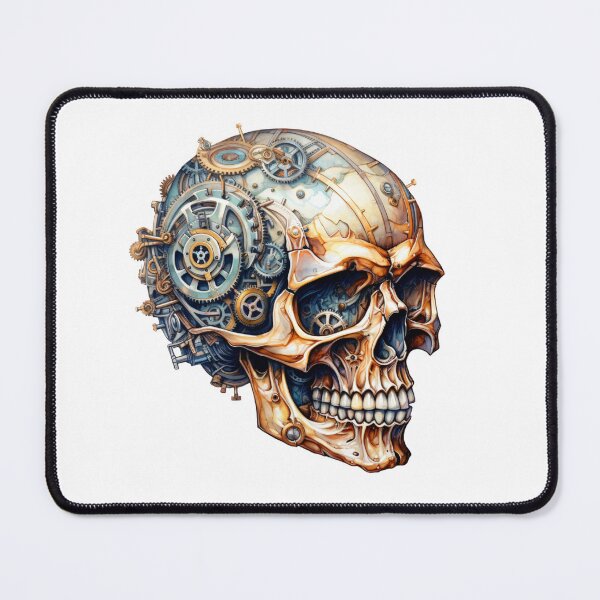 Item preview, Steampunk Skull with Clockwork Gears designed and sold by SchorlCraft.