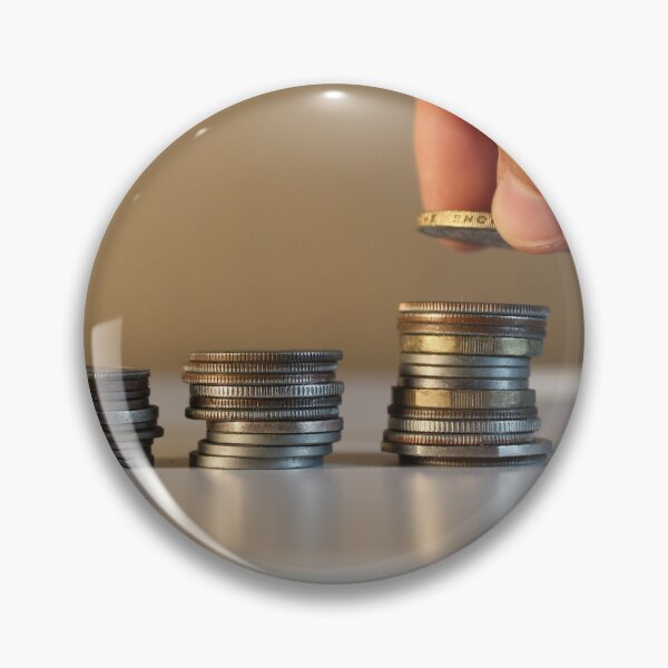 Item preview, Person stacking coins on desk designed and sold by EwanP123.