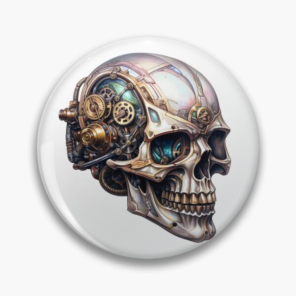 Item preview, Steampunk Skull with Clockwork Gears designed and sold by SchorlCraft.