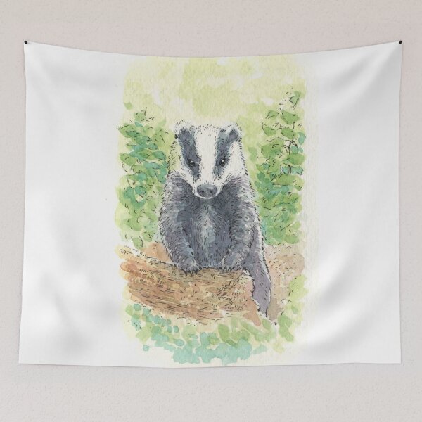 Item preview, Badger - Watercolour designed and sold by Brett Miley.
