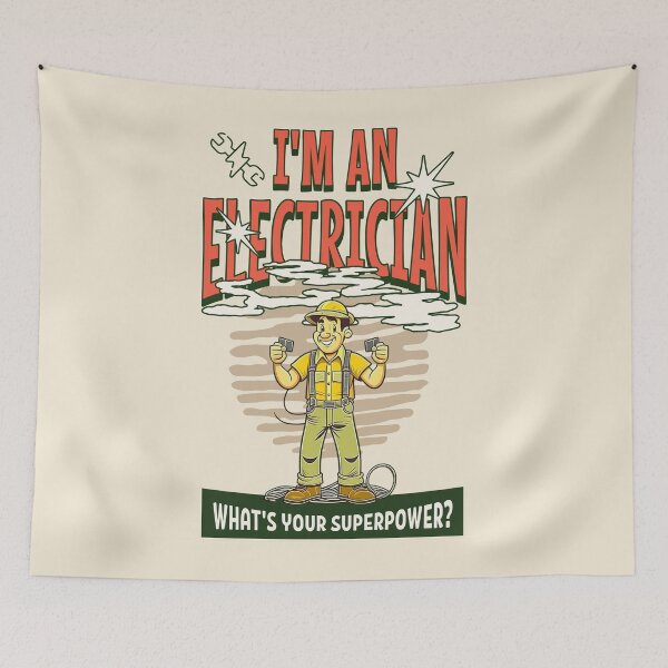 Item preview, I'm an electrician. What’s your super power? Best electrician gift designed and sold by Zandalus.