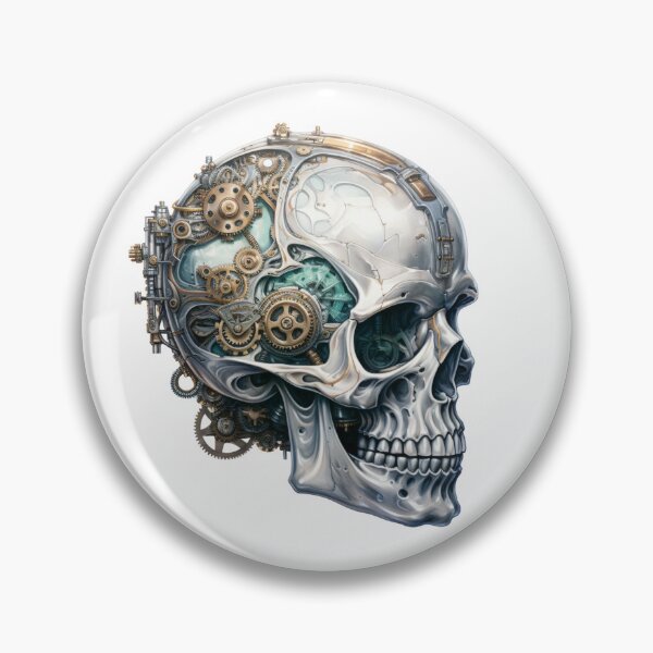 Item preview, Steampunk Skull with Clockwork Gears designed and sold by SchorlCraft.