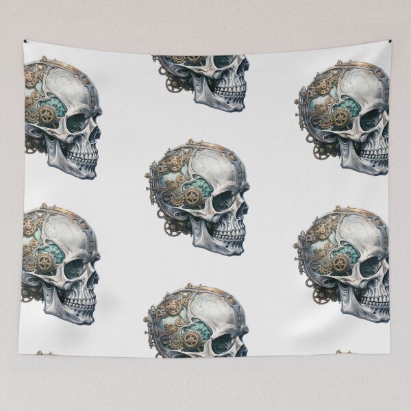 Item preview, Steampunk Skull with Clockwork Gears designed and sold by SchorlCraft.