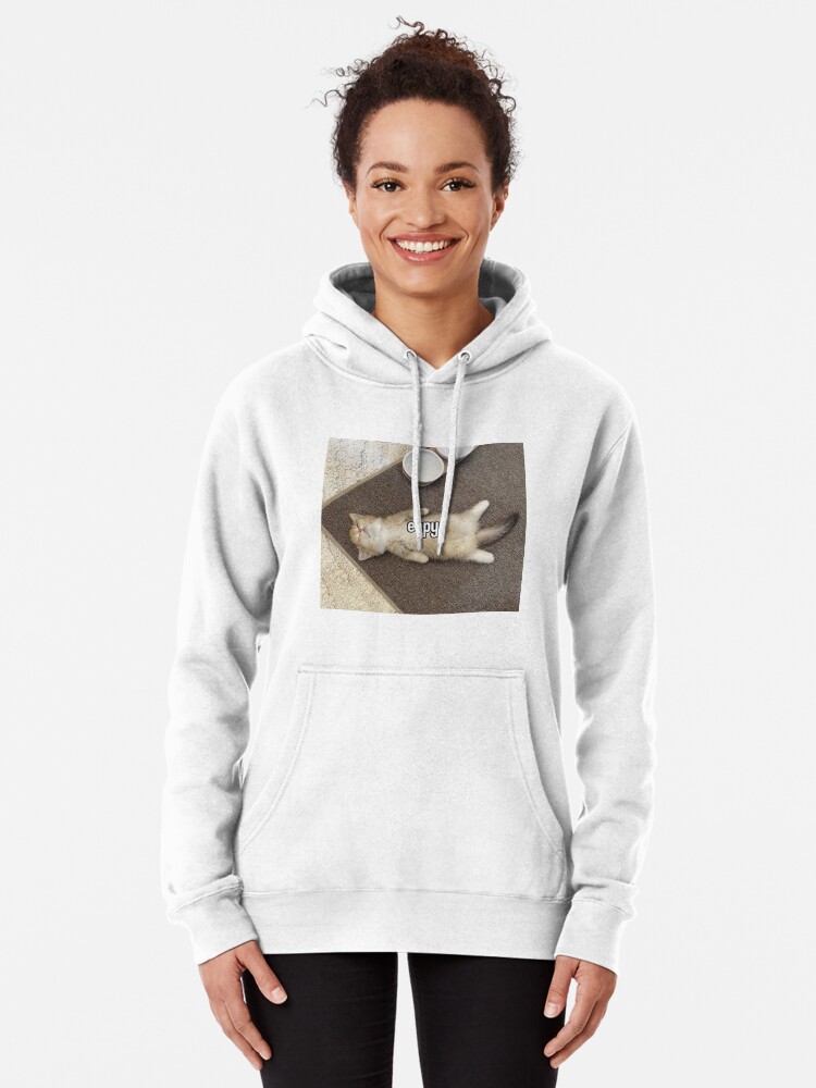 Hoodie with best sale kitten pouch