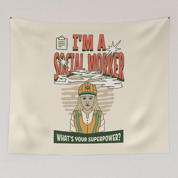 Item preview, I'm a social worker. What’s your super power? Best social worker gift designed and sold by Zandalus.