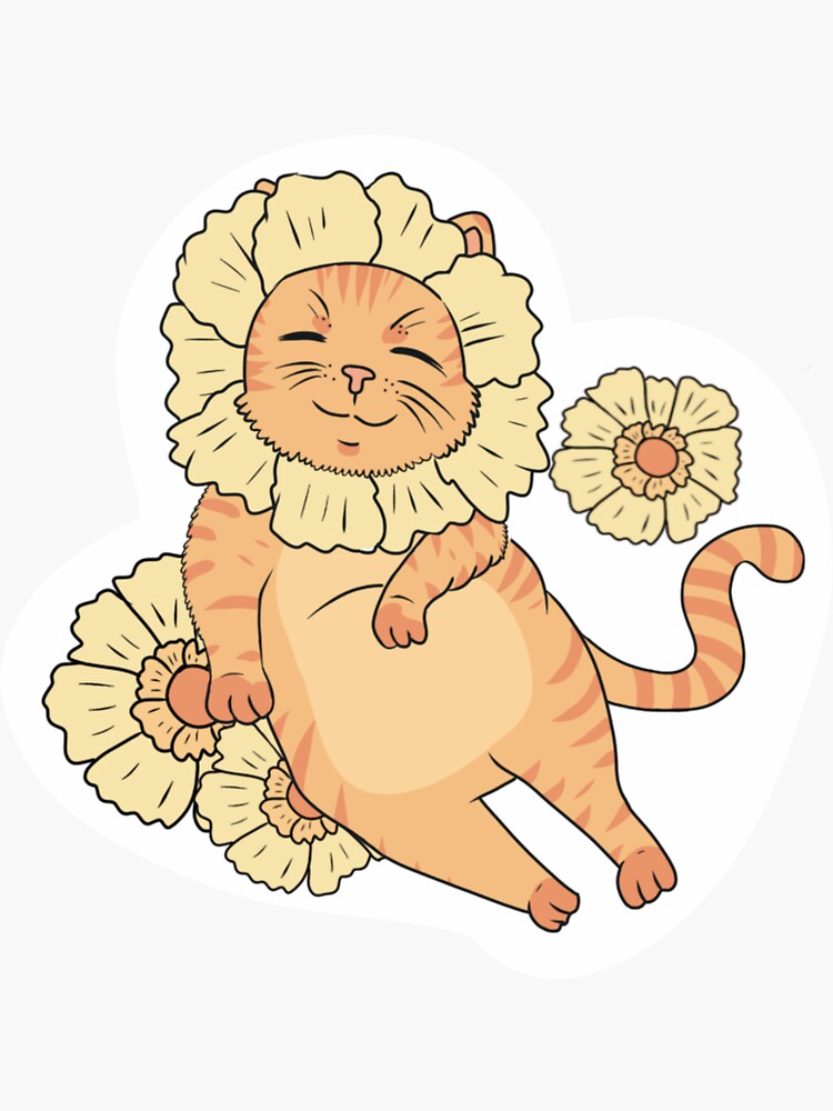 Lazy Daisy Sticker