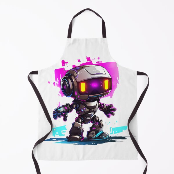 Item preview, Cyberpunk Robot – Cute Retro Futurist Companion designed and sold by SchorlCraft.