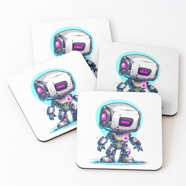 Item preview, Cyberpunk Robot – Cute Retro Futurist Companion designed and sold by SchorlCraft.