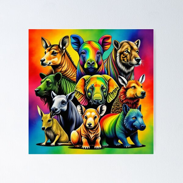 Lisa Frank Colors Posters for Sale