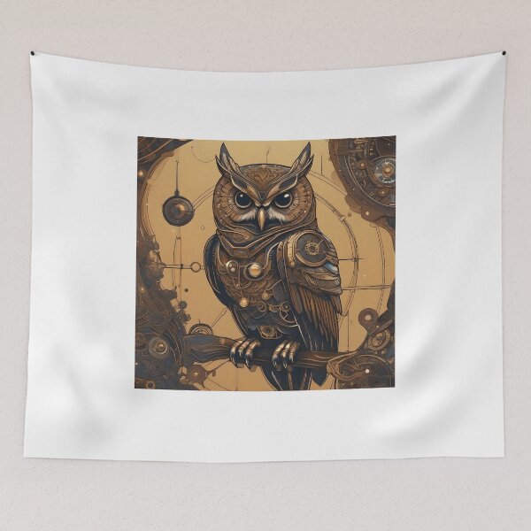 Item preview, Steampunk Astronaut Owl designed and sold by AbsoluteA.
