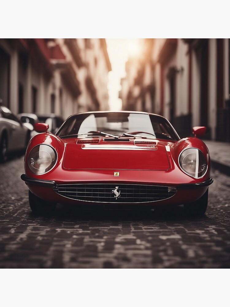 Classic Red Ferrari Poster for Sale by AIArtImpact