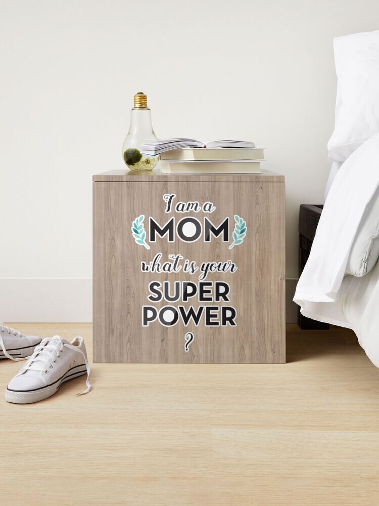 Mom Super Power Mothers Day Quote Floral Hero Boho Woman Feminist