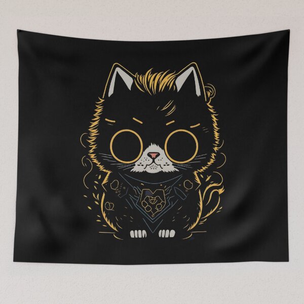 Item preview, Kawaii Cute Cartoon Cat Design designed and sold by MoxieVibe.