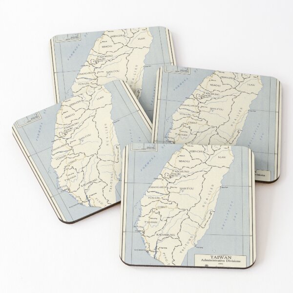 Item preview, Vintage Map of Taiwan (1951) designed and sold by BravuraMedia.