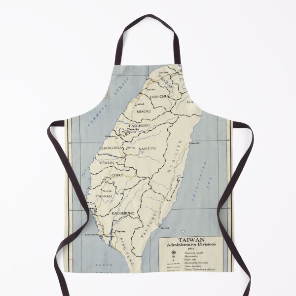 Item preview, Vintage Map of Taiwan (1951) designed and sold by BravuraMedia.