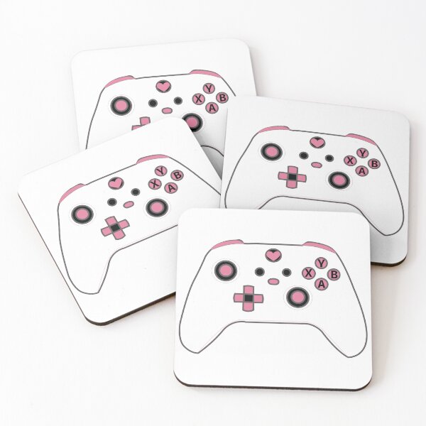 Item preview, Gaming Controller White - Black Pink designed and sold by WoahDesigns.