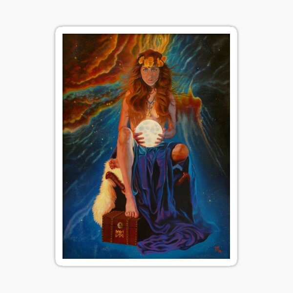 Luna Mystica Melissa Muse fantasy art Sticker