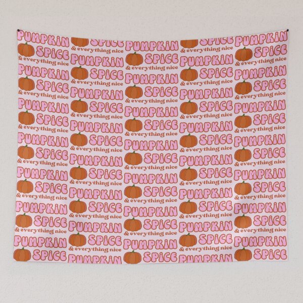 Item preview, Pumpkin Spice and Everything Nice Retro Pink Orange Fall Pumpkin designed and sold by Sunshine-Dreams.